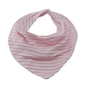 NWT Janie & Jack Baby Girl Bib 100% Cotton Snap Closure Pink Striped